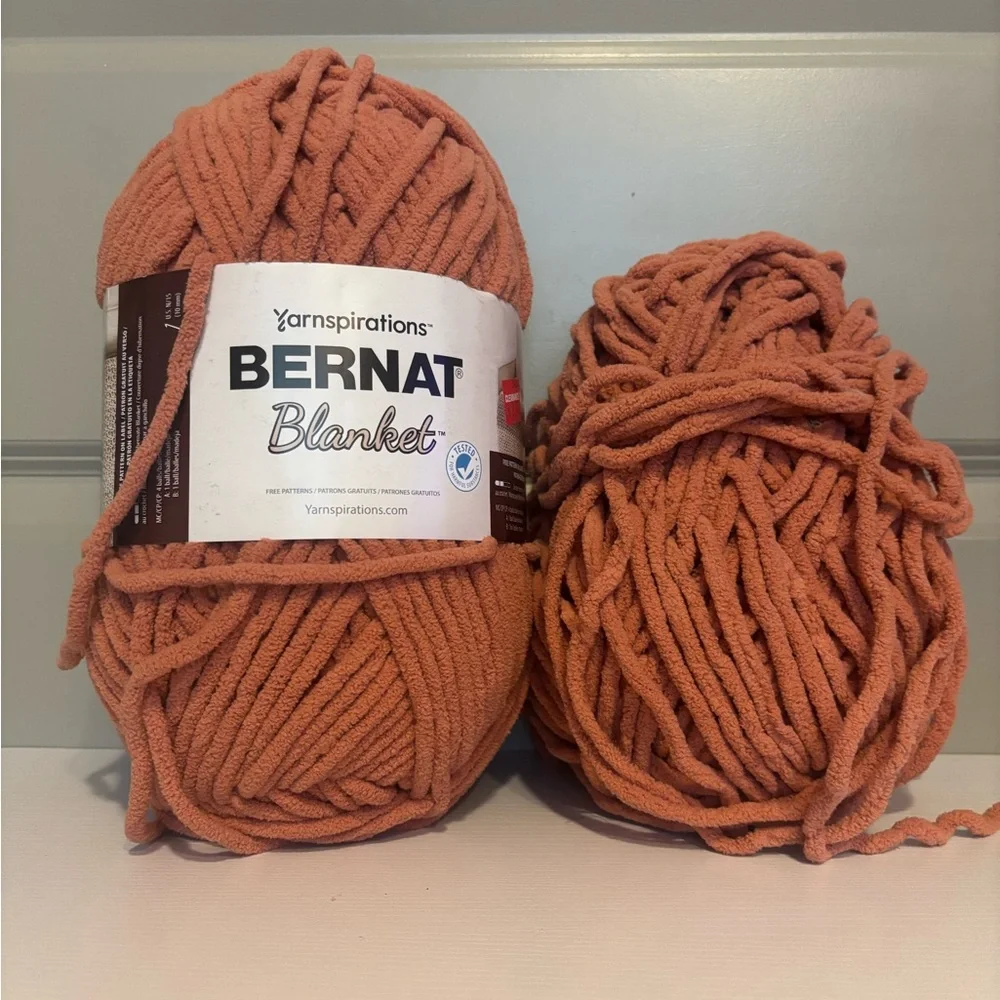 NEW Bernat Blanket Yarn Terra Cotta 1.5 Skeins DISCONTINUED - Picture 1 of 4